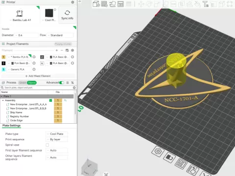 Customizable stand for MT star trek models