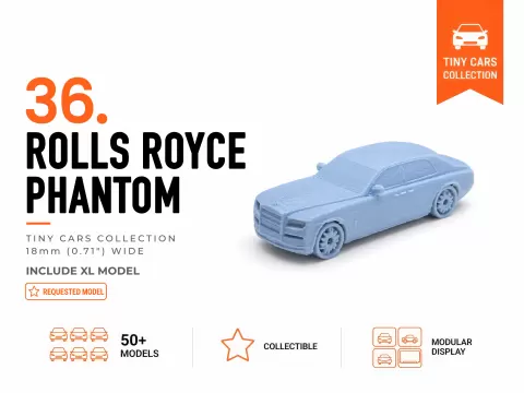 Tiny Rolls Royce Phantom - Mini Cars Series