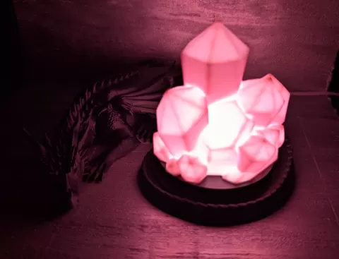 Sleeping Dragon Crystal Lamp