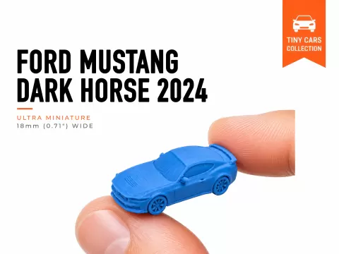 Tiny 2024 Ford Mustang Dark Horse - Mini Cars Series