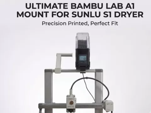 SUNLU S1 Filament Dryer Top Mount // Bambu Lab A1