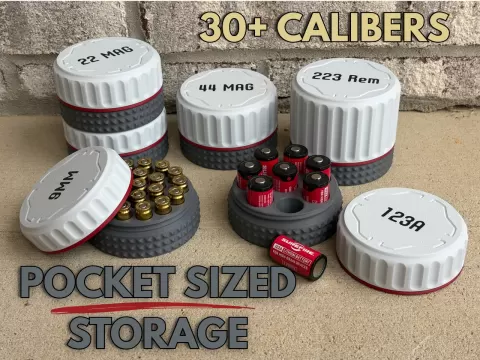 Small Ammo and Battery Storage Container