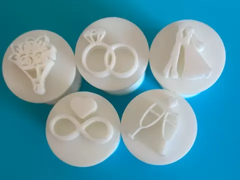 Carimbo para brigadeiro - Casamento
