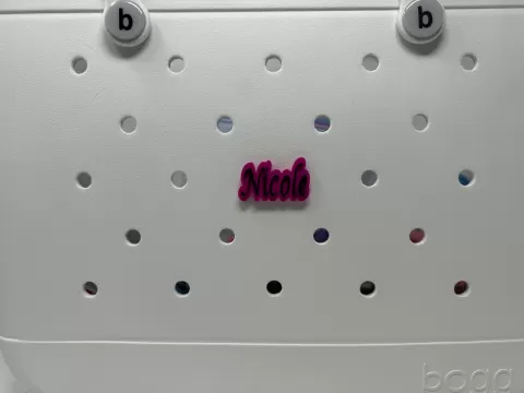Bogg Bag Name Charm (Nicole)