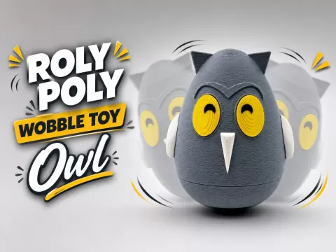 Roly Poly Owl Wobble Toy I No AMS