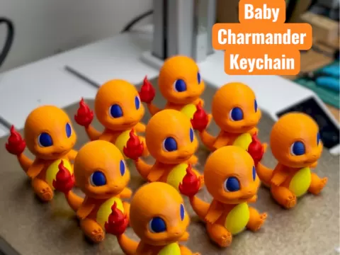 Charmander Baby Keychain