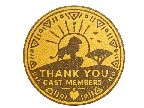 Disney Destiny cast member thank you coin