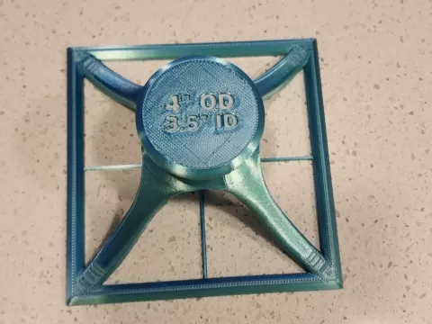 4in/3.5in quilting template for fabric cutting