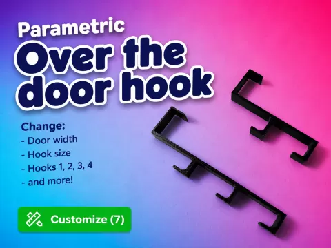 Customizable Over the door hook