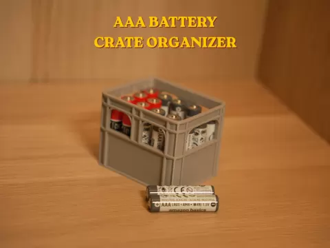 AAA Battery Crate Organizer