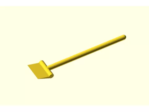Customizable Figurine Mini Shovel