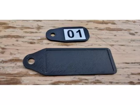 key tag for p-touch lables