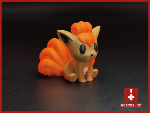 #037 Vulpix Pokemon Mini Figure