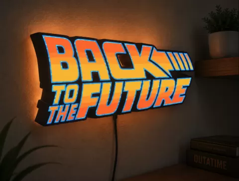 Back to the Future LED Lightbox | Multicolor 3D Printable 3MF