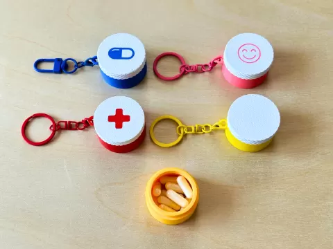 Pocket Mini Case / Pill Holder & Keychain Storage