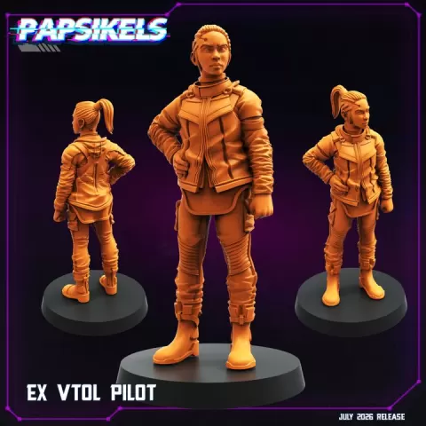 EX VTOL PILOT by PAPSIKELS MINIATURES