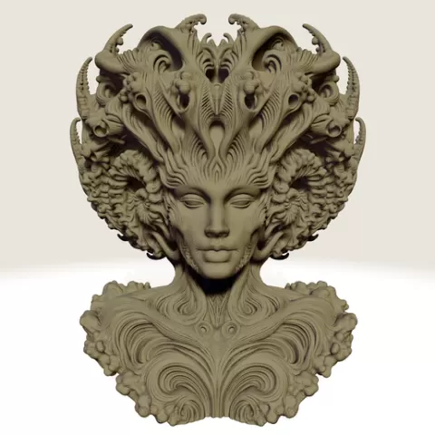 ALIEN CREATURE BUST