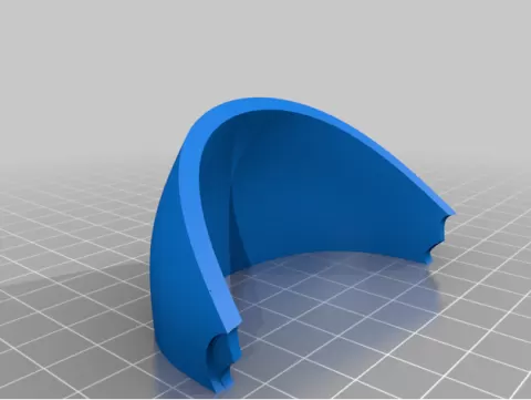 Smooth front visor for Marvin the Martian