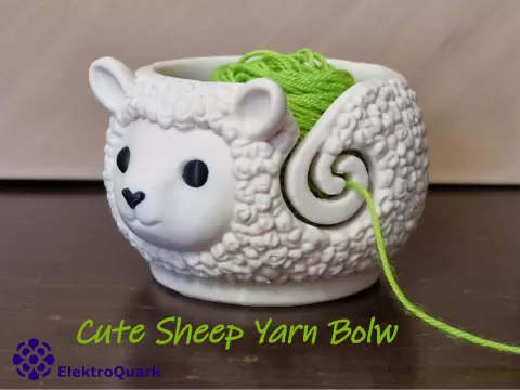 Cute Sheep Yarn Bowl