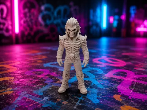 Skelettkrieger "Knochenzorn" in Daemonenruestung