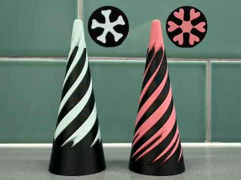 Spiral Pass Through Cones