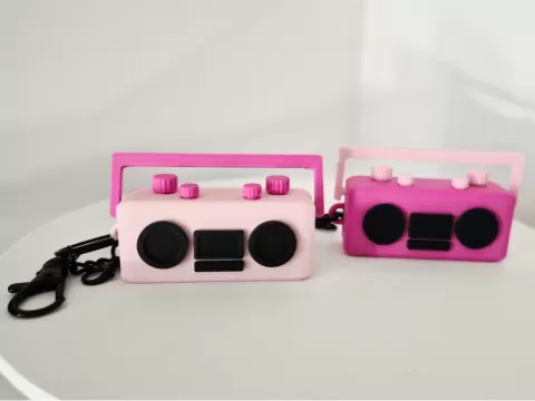 Boombox Keychain