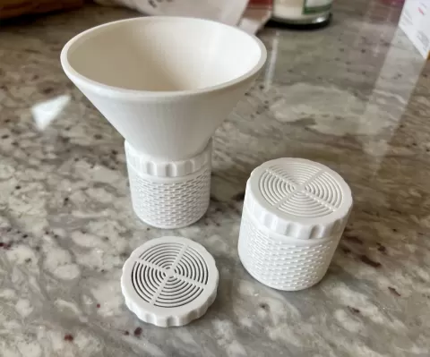 Silica Gel Dessicant Container Funnel