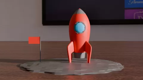 Space Rocket Diorama