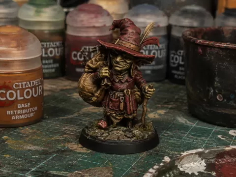 GRIBBLE - MERCANTE GOBLIN - DND MINIATURE