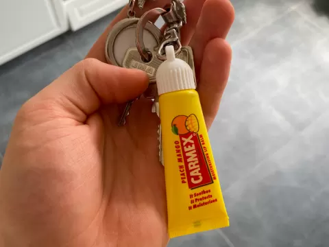 Carmex Lip Balm Keychain Cap