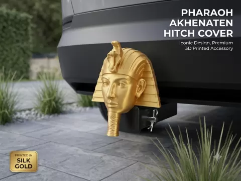 Pharaoh Akhenaten Trailer Hitch Cover 2-Inch