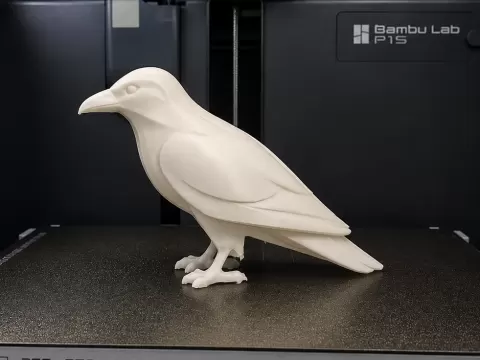 Modern Raven Figure
