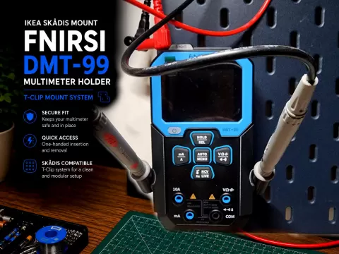 SKÅDIS Mount for FNIRSI DMT-99 (T-Clip System)