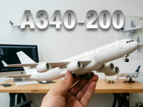 空客A340-200型，客机，飞机模型