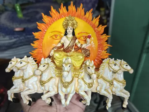 SUN GOD CHARIOT WITH SEVEN HORSES