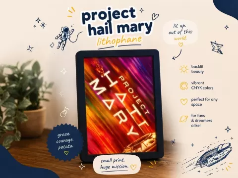 Project Hail Mary CMYK Lithophane