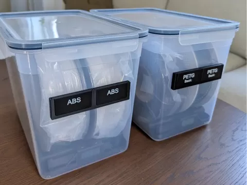 Modular Filament Label Holder (1 or 2 Slots)