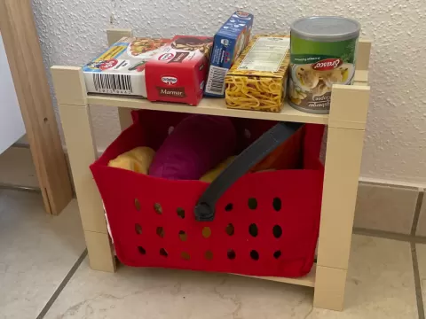 Modulares Vorratsregal Spielküche und -laden