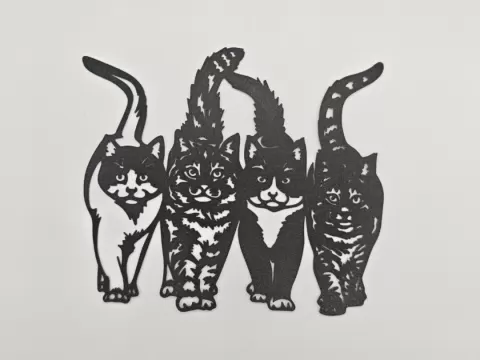 Four Cats Wall Art