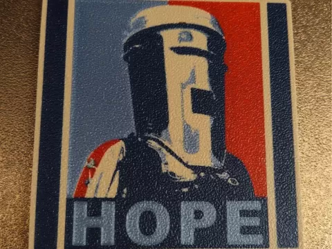 Count Binface "HOPE" Coaster