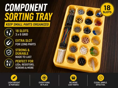 Small Parts Organizer | 18 Sorting Slots