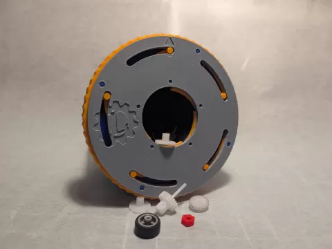 Iris mechanism hatch and container