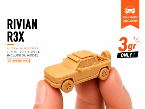 Tiny Rivian R3X - Mini Cars Series