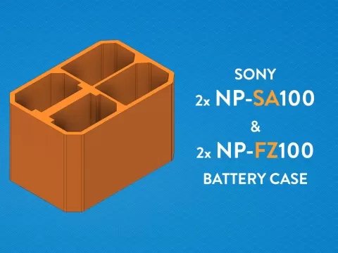 Sony NP-SA100 & NP-FZ100 Battery Case