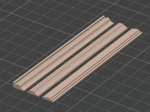 Dollhouse corner plaster decorative molding