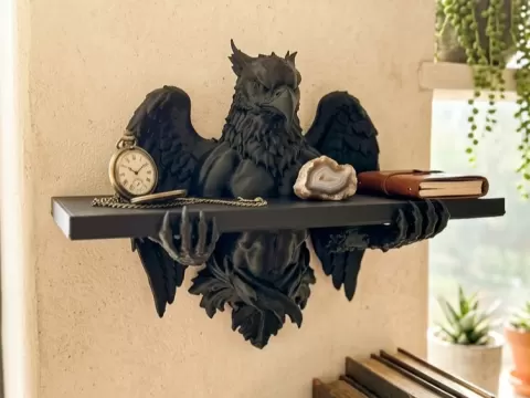 Hippogriff Griffin Mythic Wall Shelf