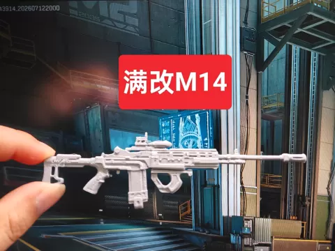 三角洲行动-满改M14射手步枪