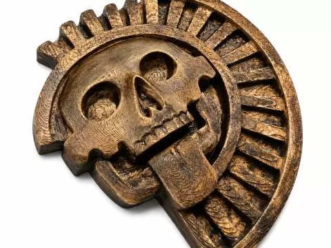 Sculpture of Mictlantecuhtli - the God of Death