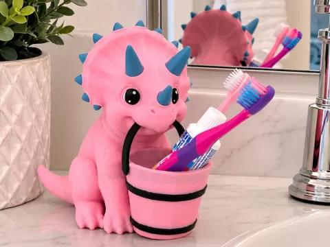 Dinosaur Toothbrush Holder AMS/No AMS