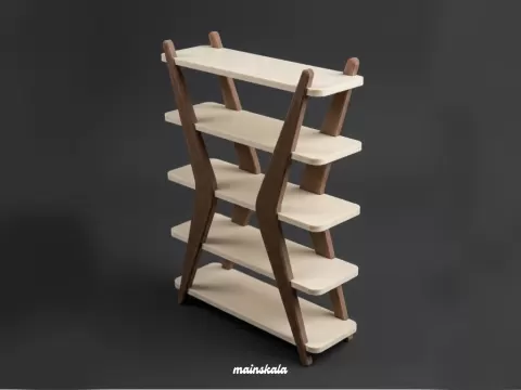 1:12 Miniature Shelving Bookshelf - Dollhouse